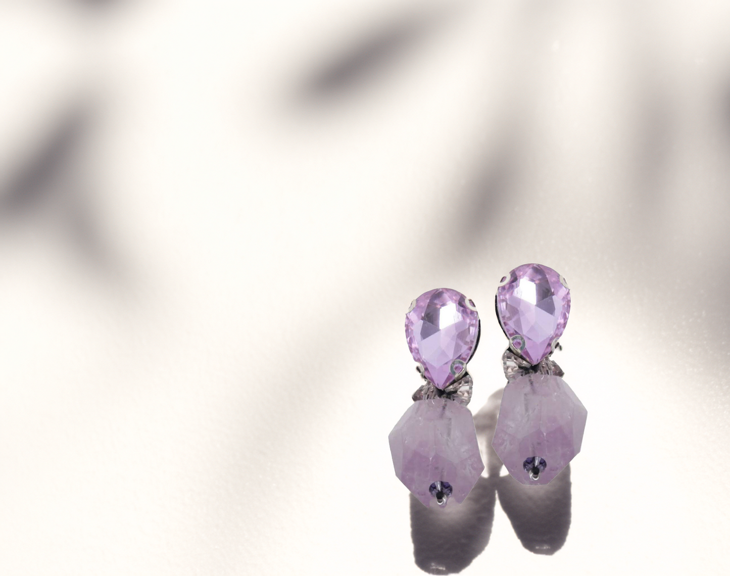 Lilac Drop Earrings