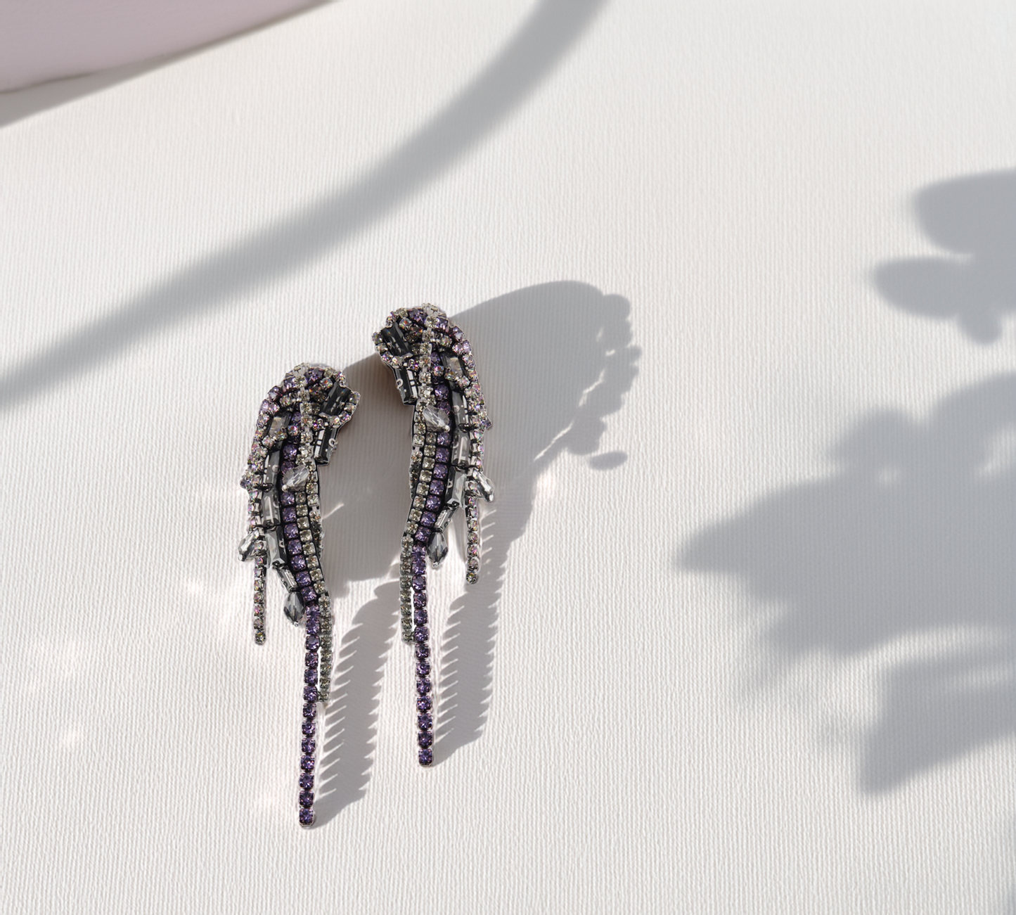 Grey Wings Earrings