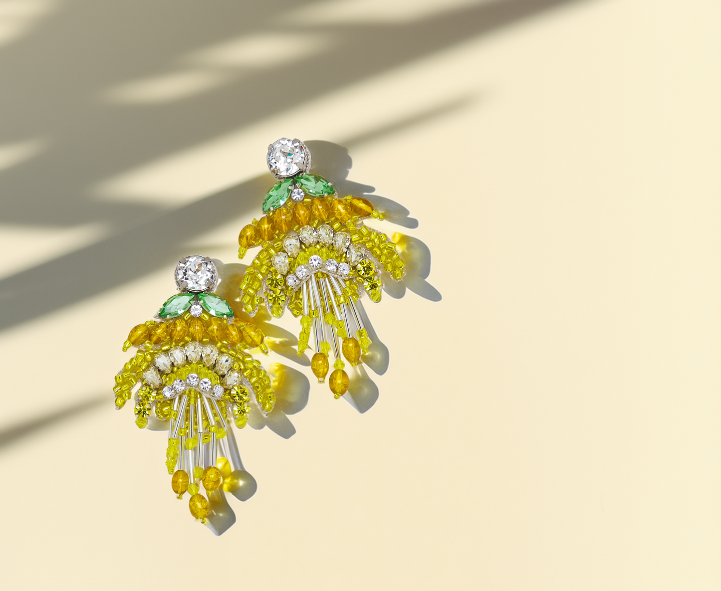 Yellow Tulip Earrings