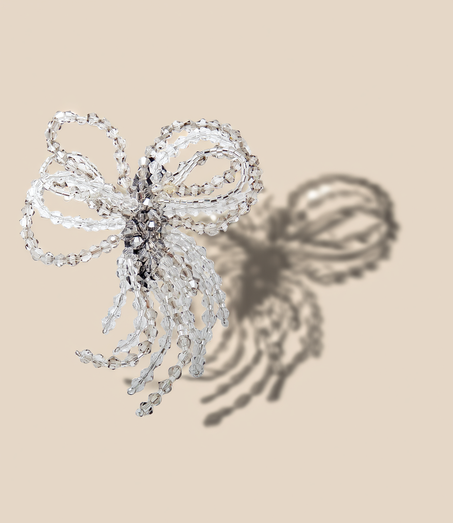 Silver Bow Brooch
