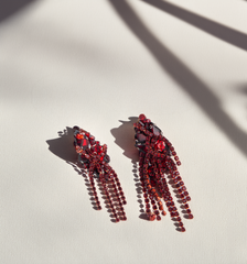 Crimson Waltz Earrings