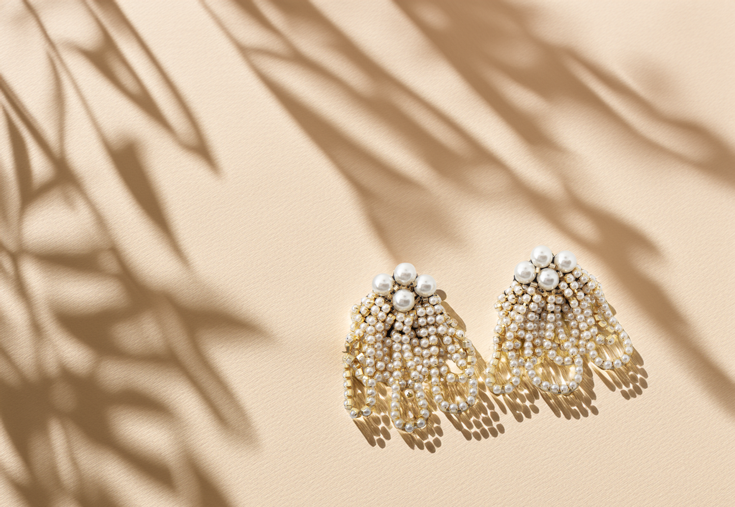 Pearl White Earrings