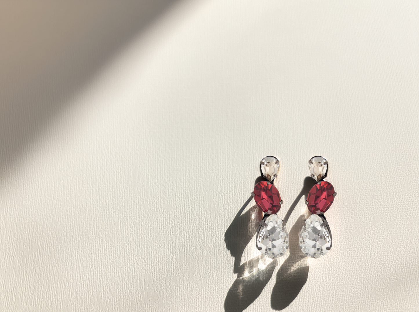 Pink Crystal Earrings
