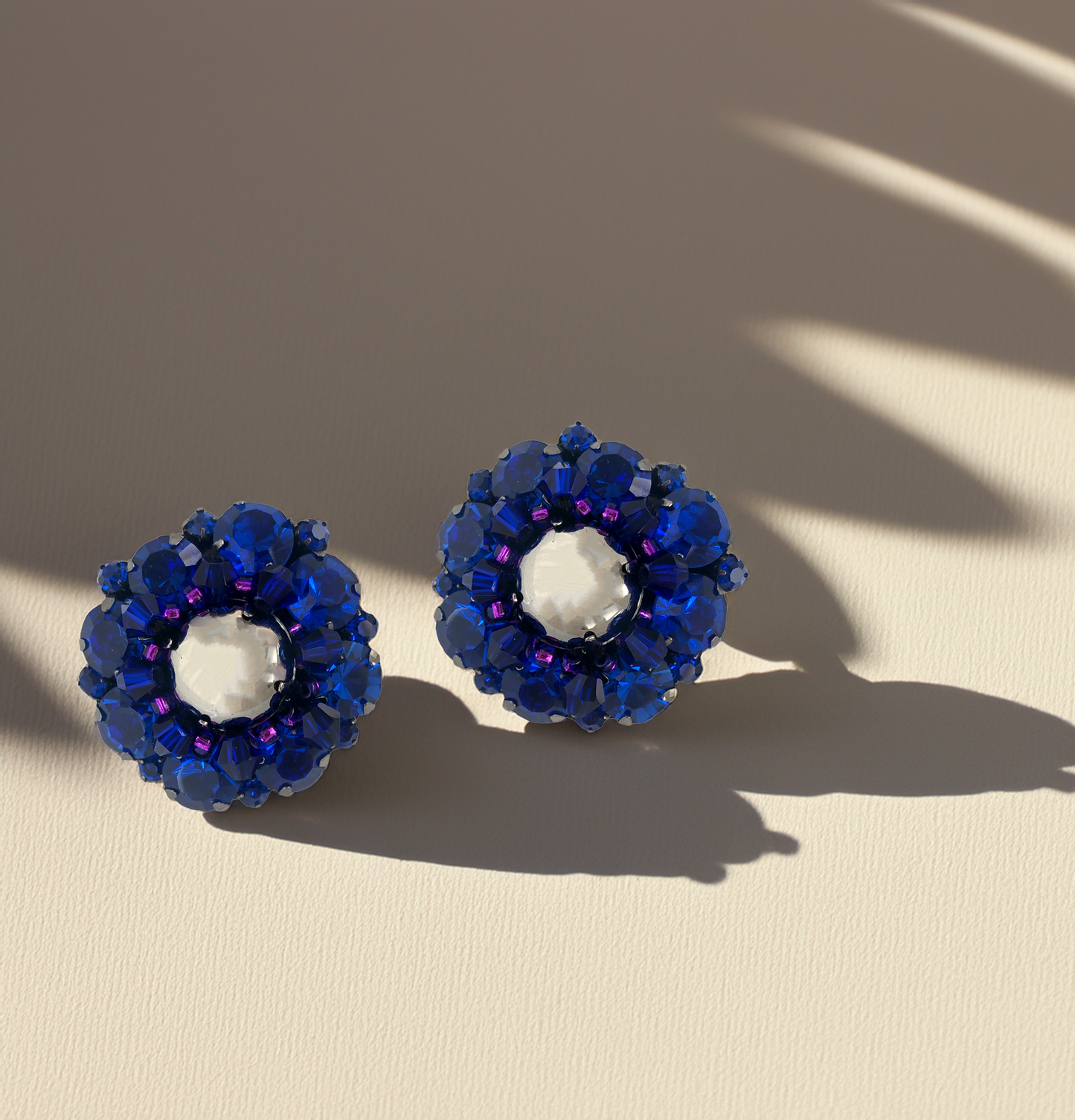 Navy Blue Earring