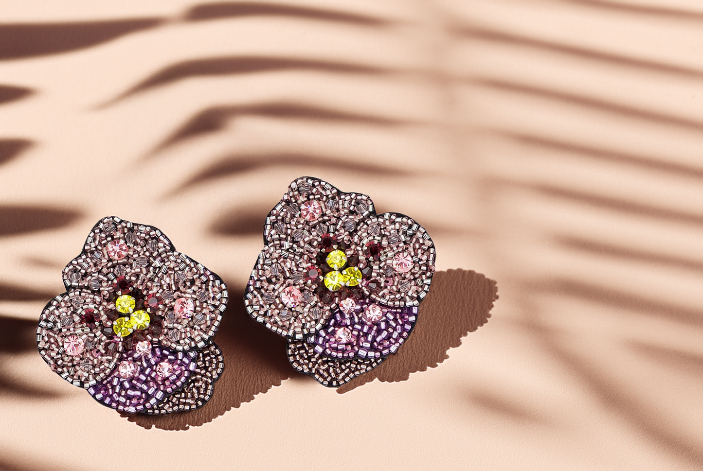 Iris Flower Earrings