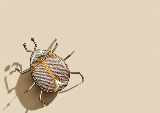 Lustrous Bug Treasure Brooch