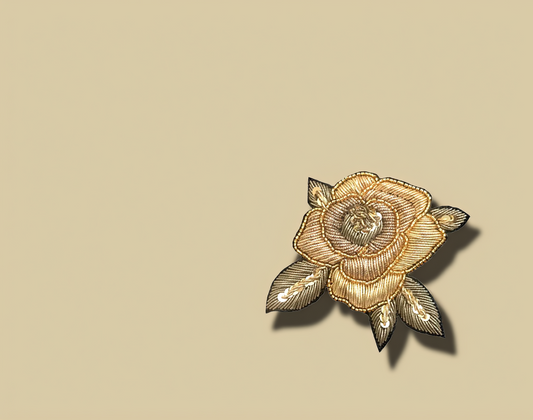 Gleaming Rose Brooch