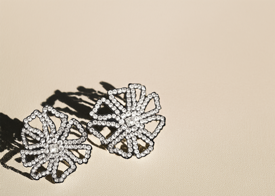 Crystal Flowers Earrings