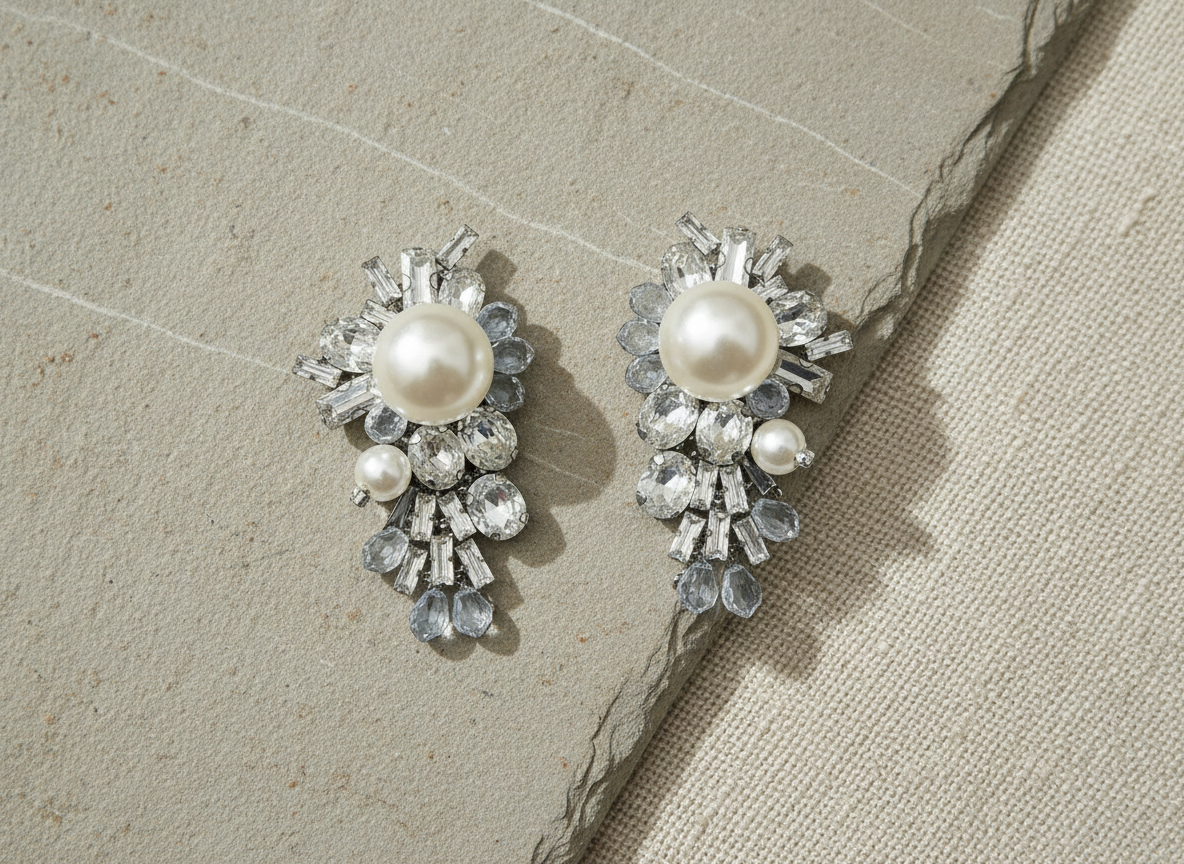 Pearl Cluster Earrings