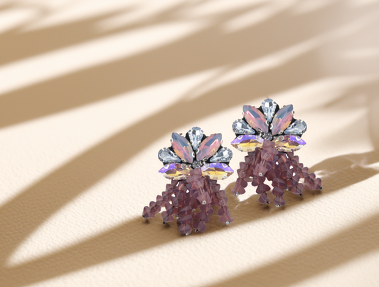 Reflection Flower Earrings