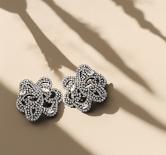 Silver Flower Earrings