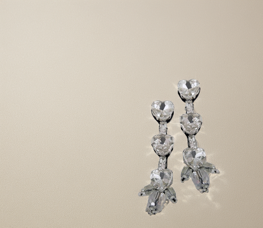 Crystal Hearts Earrings