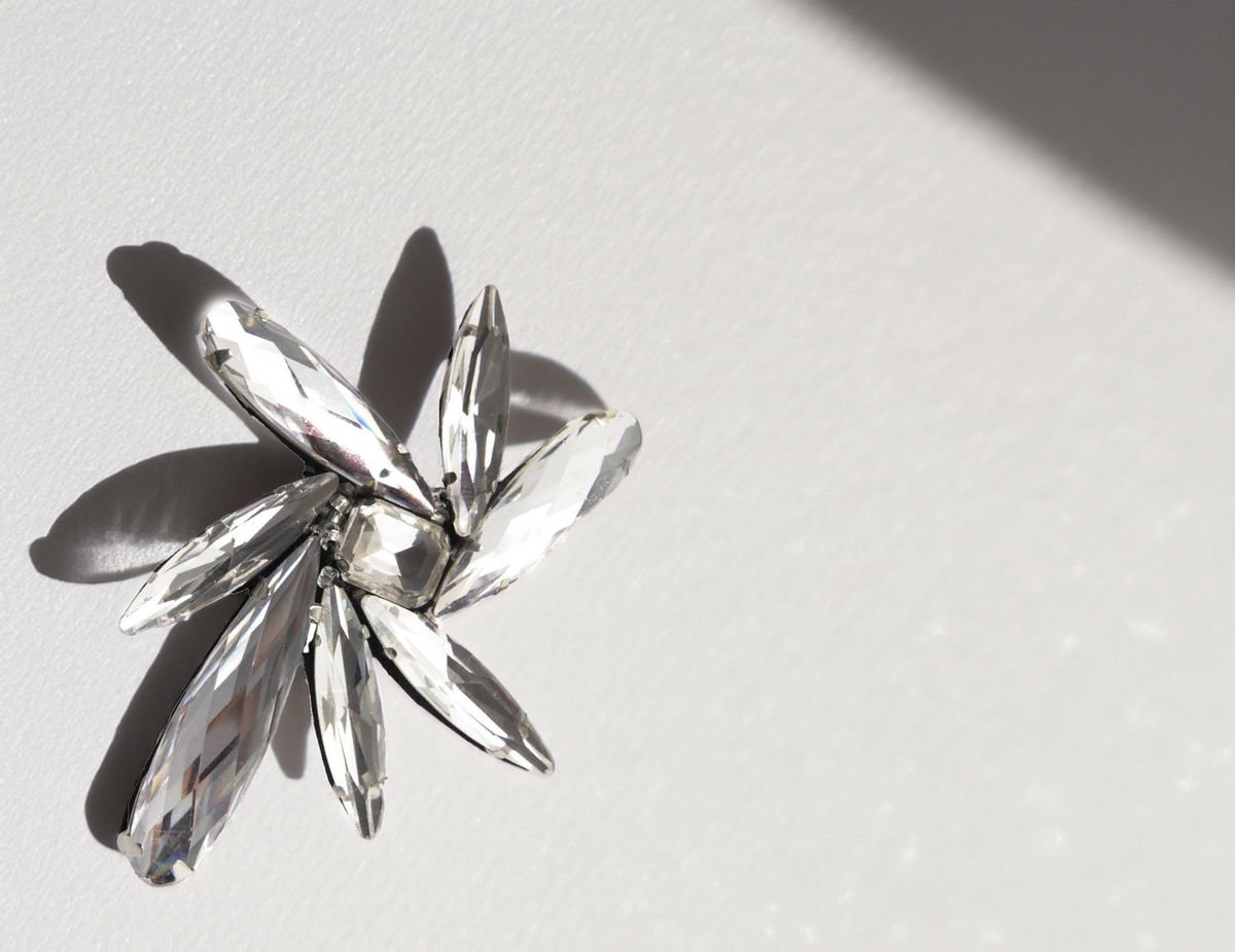 Silver Bloom Brooch