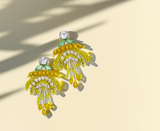 Yellow Tulip Earrings