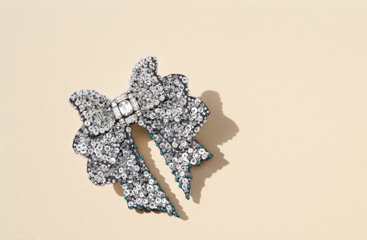 Layered Bow Brooch