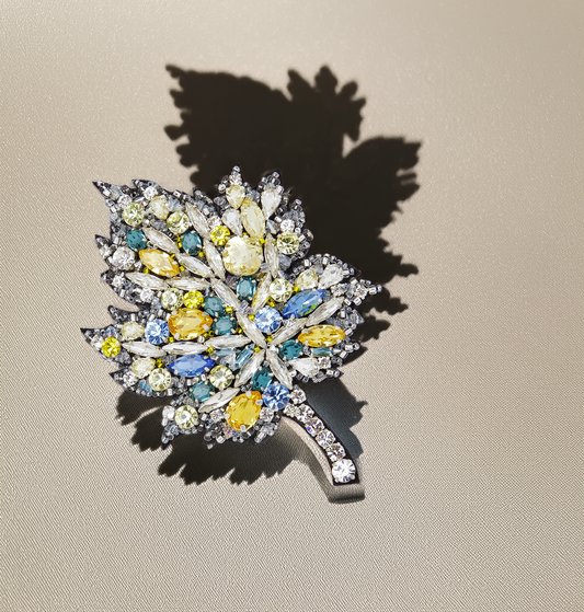 Ice Leaf Brooch
