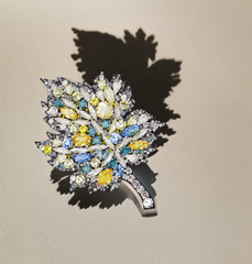 Ice Leaf Brooch