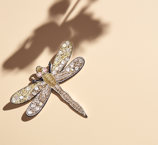 Gold Fly Brooch