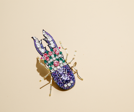 Purple Royal Bug Brooch