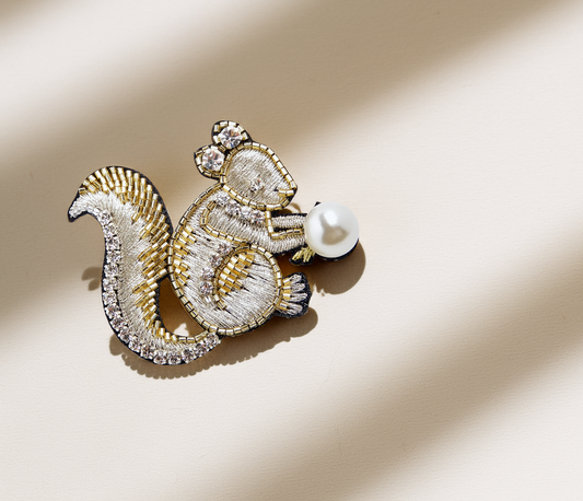 Squirrel Brooch