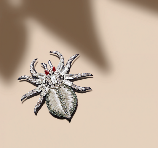 Red Eye Bug Brooch