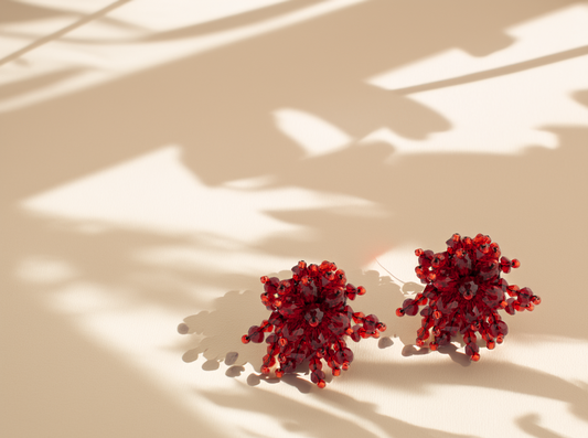 Scarlet Spark Earrings
