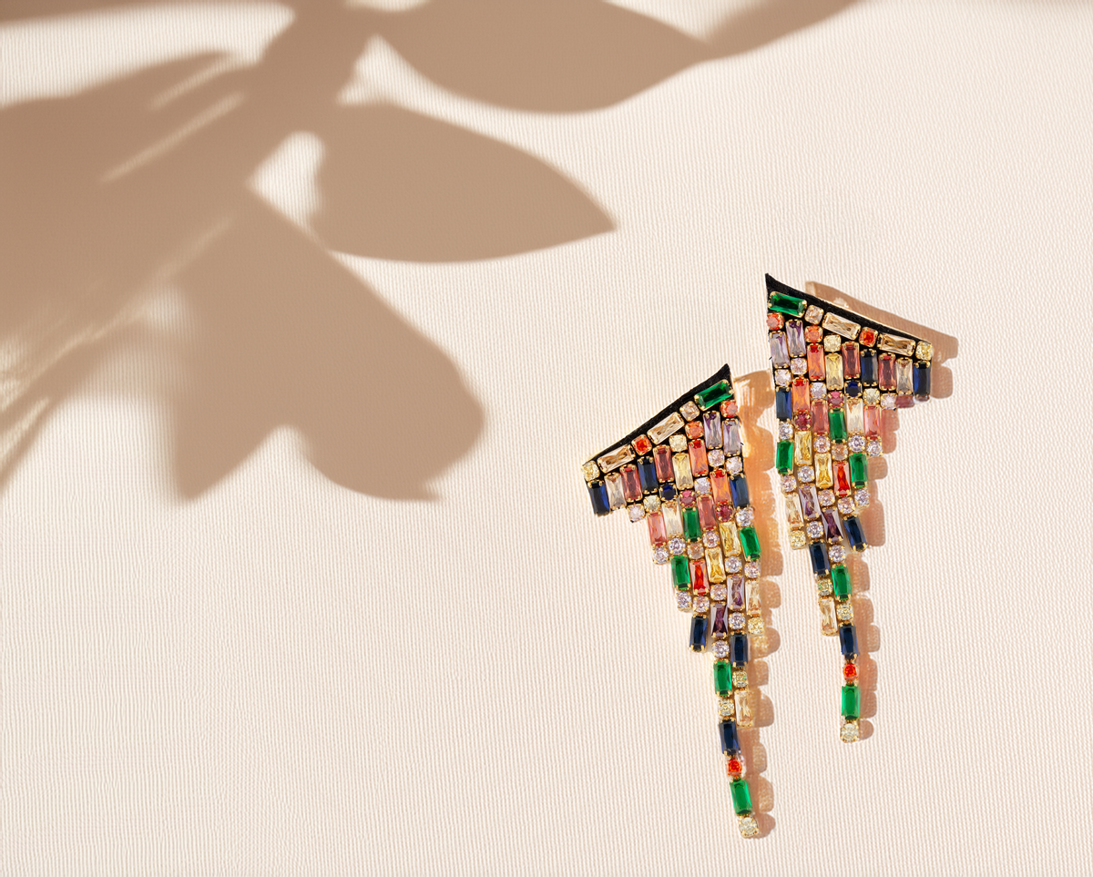 Rainbow Wings Earrings