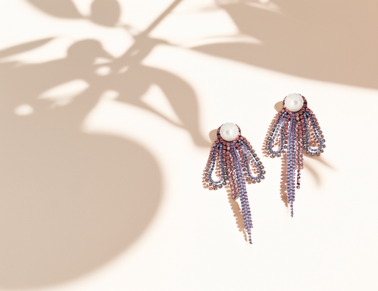 Pearly Bow Earrings