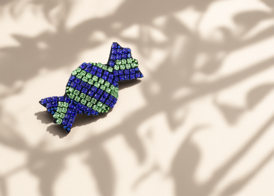 Blue Candy Brooch