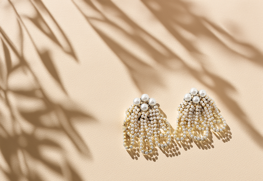 Pearl White Earrings