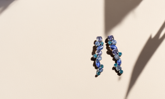 Blue Cascade Earrings