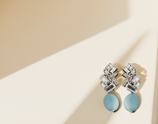Blue Drop Earrings