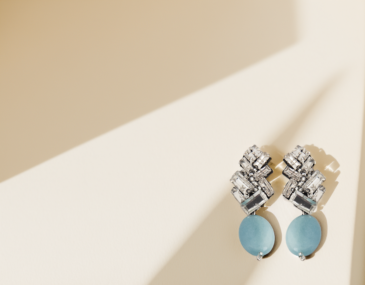 Blue Drop Earrings