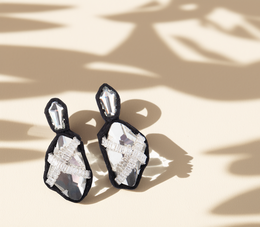 Black Frame Earrings