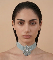Blue Velvet Necklace