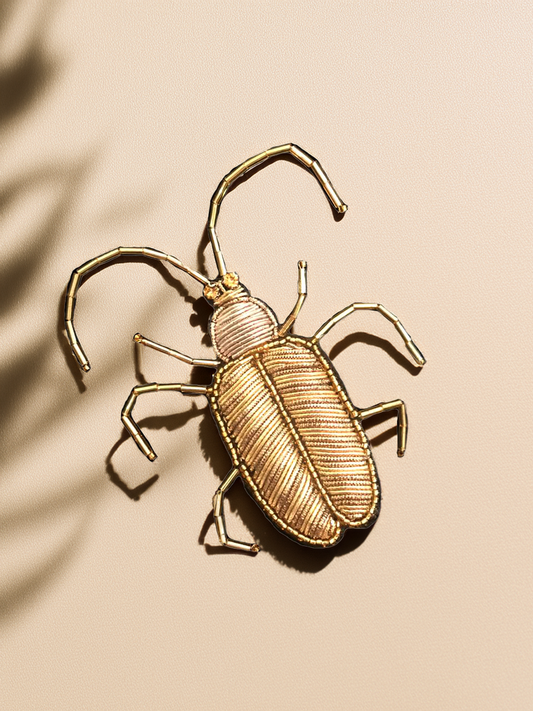 Gold Bug Brooch