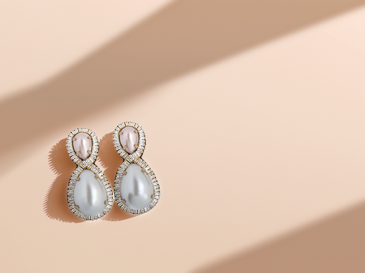 Pearl Spiral Earrings