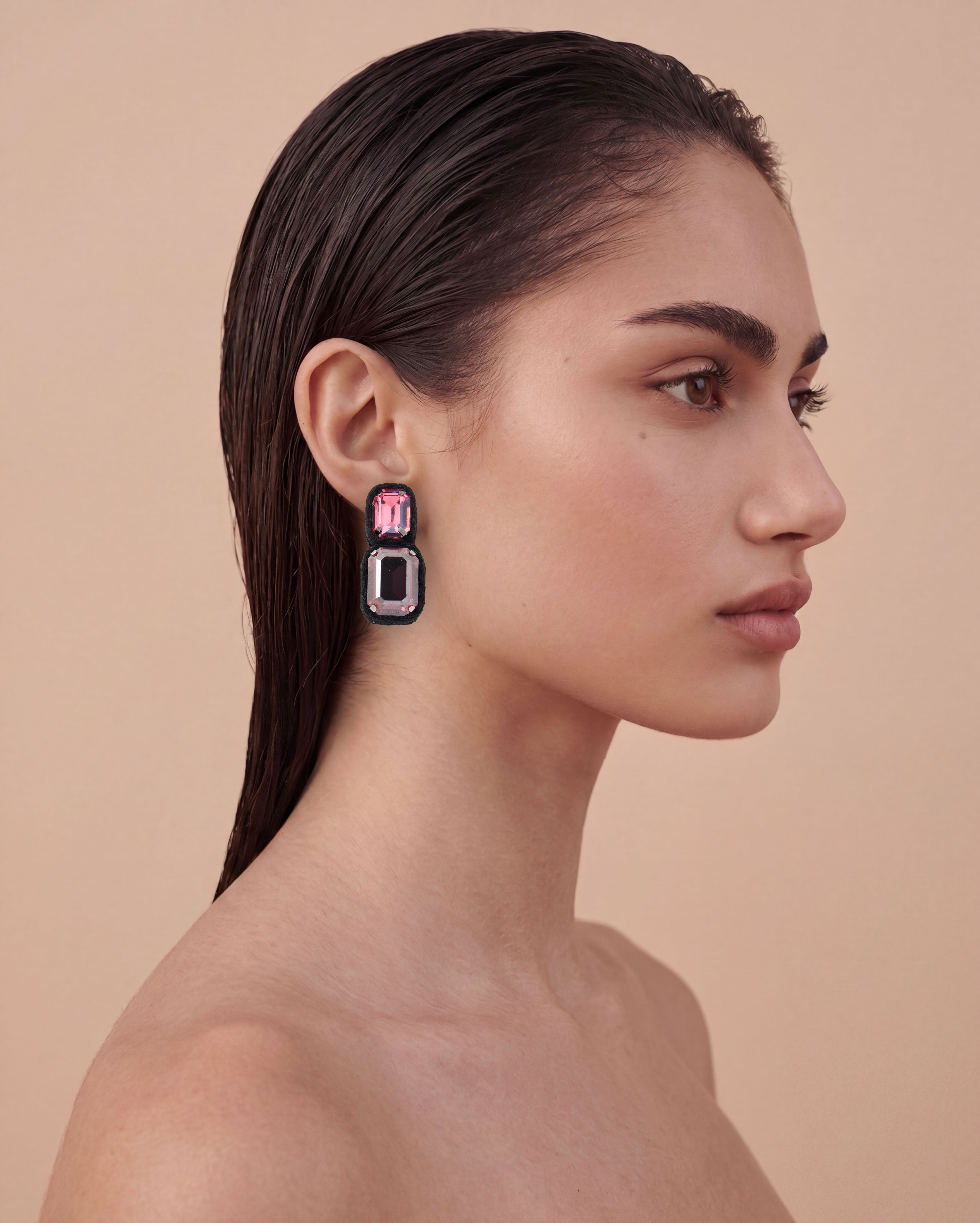 Pink Drops Earrings