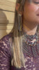 Garnet drop earrings