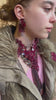 Bordeaux rain earrings