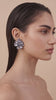 Mauve Flower Earrings