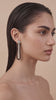 Garnet drop earrings